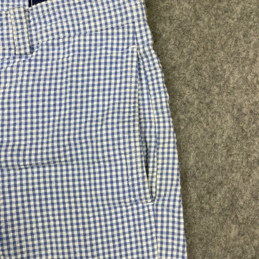 Vineyard Vines Seersucker Shorts 32 Blue Gingham Plaid‎ 9